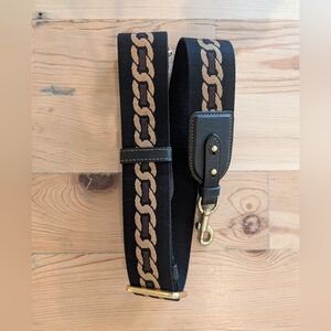 NWOT Coach Black & Brown Crossbody Strap